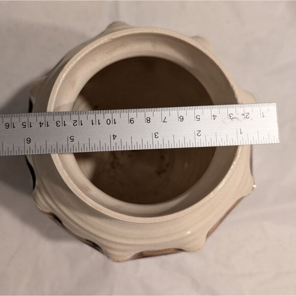 Whiskey Creek Pottery Vase Signed S. Kammerer 1974 Earthy Tone Intricate 3D - Picture 12 of 13